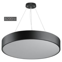 Светильник LED ЭРА Geometria SPO-132-B-40K-088 Ring 88Вт 4000К 8200Лм 800*800*80 черный подвесной драйвер внутри | Декоративные светильники Geometria