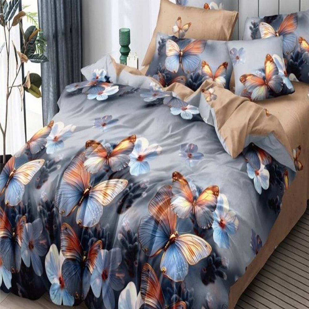 Комплект постельного белья "О. BUTTERFLY", поплин, 100% хлопок, Россия. Комплект постельного белья "О. BUTTERFLY", поплин, 100% хлопок, Россия.