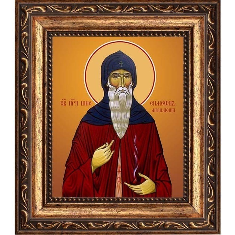 Шио (Симеон) Мгвимский преподобный. Икона на холсте.