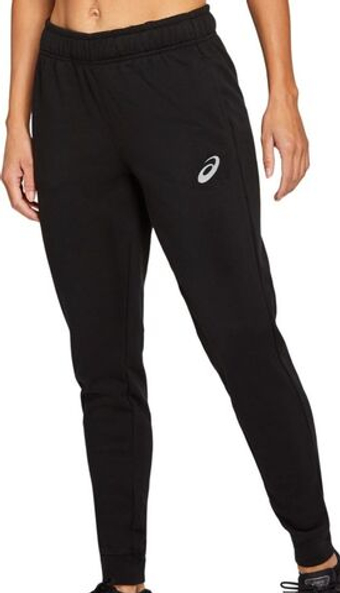 Женские теннисные брюки Asics Big Logo Sewat Pant W - черный