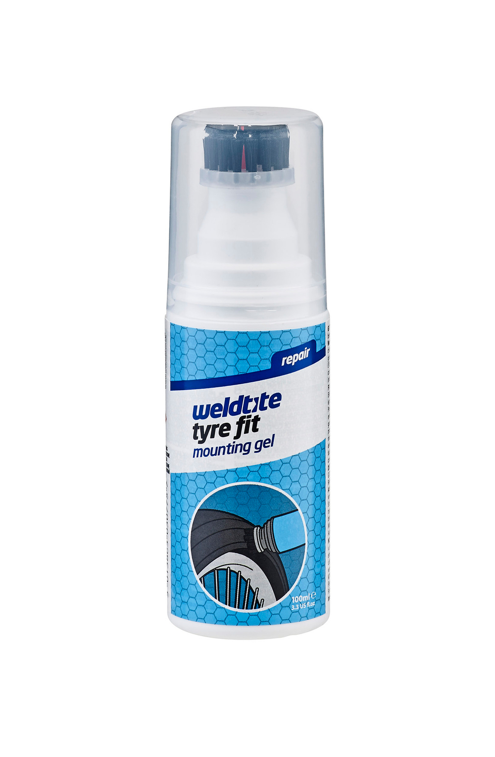Смазка/гель для смазки бортов покрышки при ее монтаже на обод 100мл TYRE FIT MOUNTING GEL WELDTITE (Англия)