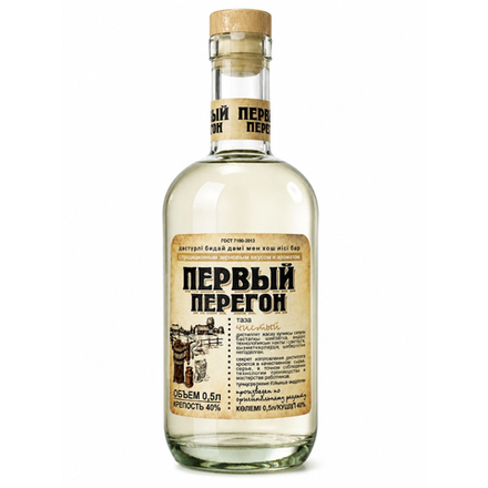 Самогон Первый Перегон чистый 0,5 л