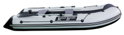 Лодка пвх riverboats (ривербот) rb - 370 нднд (цвет: белый/серый)