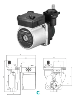 Циркуляционный насос с интеллектуальным преобразователем частоты серии BPS, Shimge