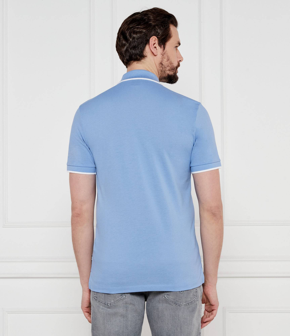 Поло Parlay BOSS BLACK - голубой(50494697)