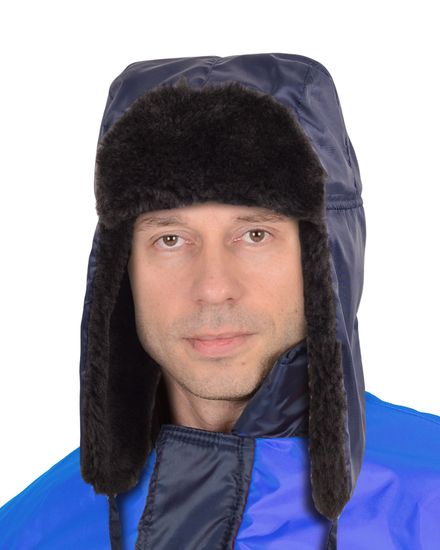 Шапка-ушанка "Сириус-Люкс" (т.серый)