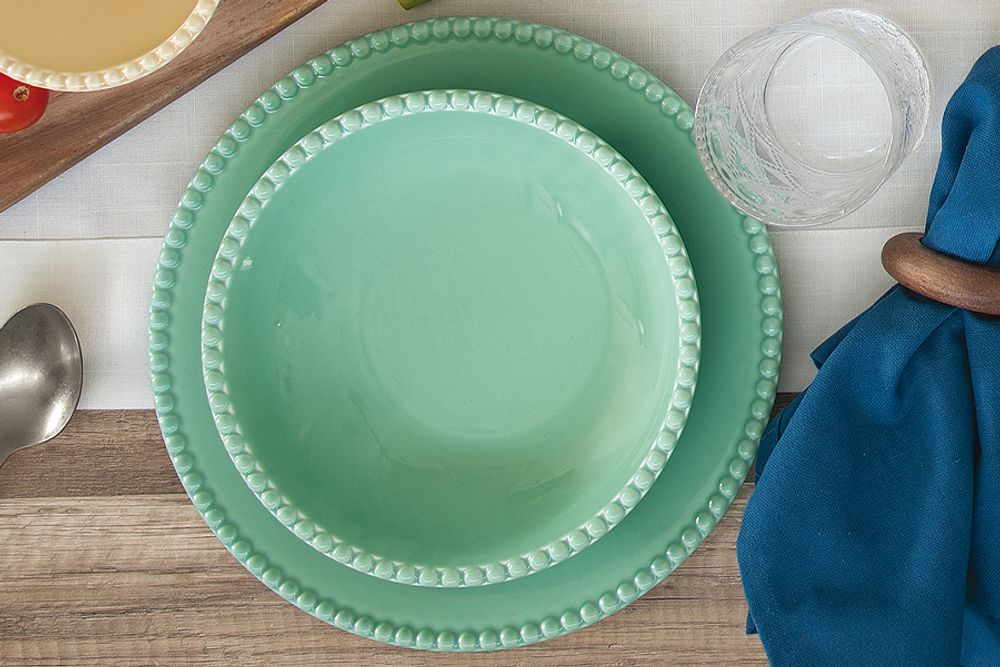 Тарелка суповая Tiffany, аквамарин, 20 см, 0,75 л