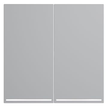 Клавиши для выключателя/переключателя двухклавишного с подсветкой, S70 (серый)