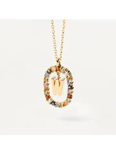 Колье женское Буква W