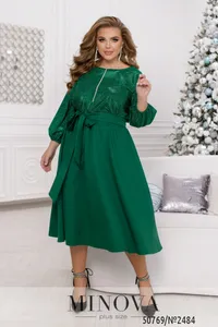 Платье 2484-зеленый Minova