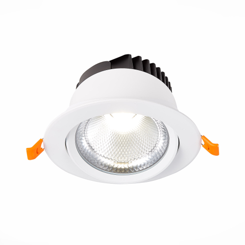 ST211.538.15.24 Св-к встр. Белый LED 1*15W 3000K 1 125Lm Ra80 24° IP20 D109xH65 220-240V Встраиваемые светильники