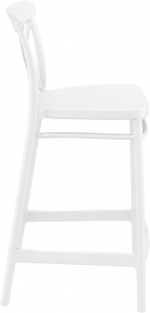 Стул пластиковый полубарный Siesta Contract Cross Bar 65, белый