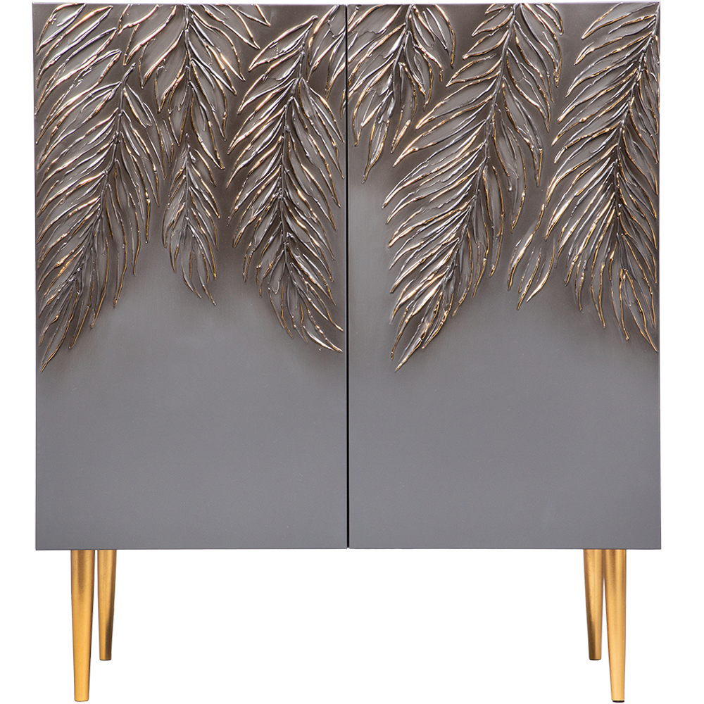 Комод Тропик Стайл с 2 полками Серый Голд