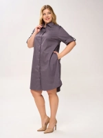 Платье-рубашка с карманами