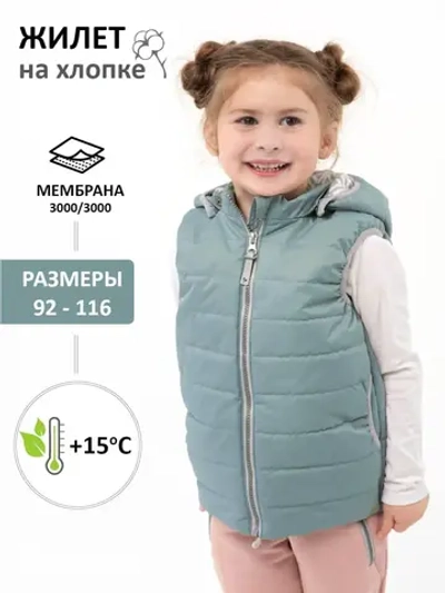 Жилет утепленный стеганый мембрана