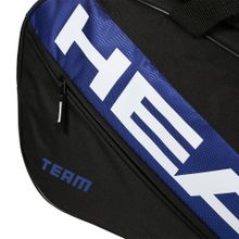 Сумка-чехол HEAD Team Racquet Bag S, 262334-BLBK, с карманом, на 3 тен.ракетки, черный