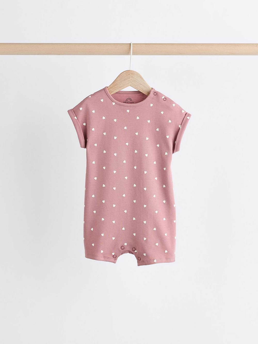 Боди с коротким рукавом для малышей Next B57-324, 3 шт., Бежевый, Розовый, Коричневый