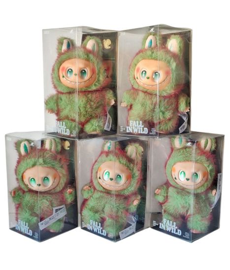 Мягкая игрушка брелок Лабубу в цвете Киви 17см