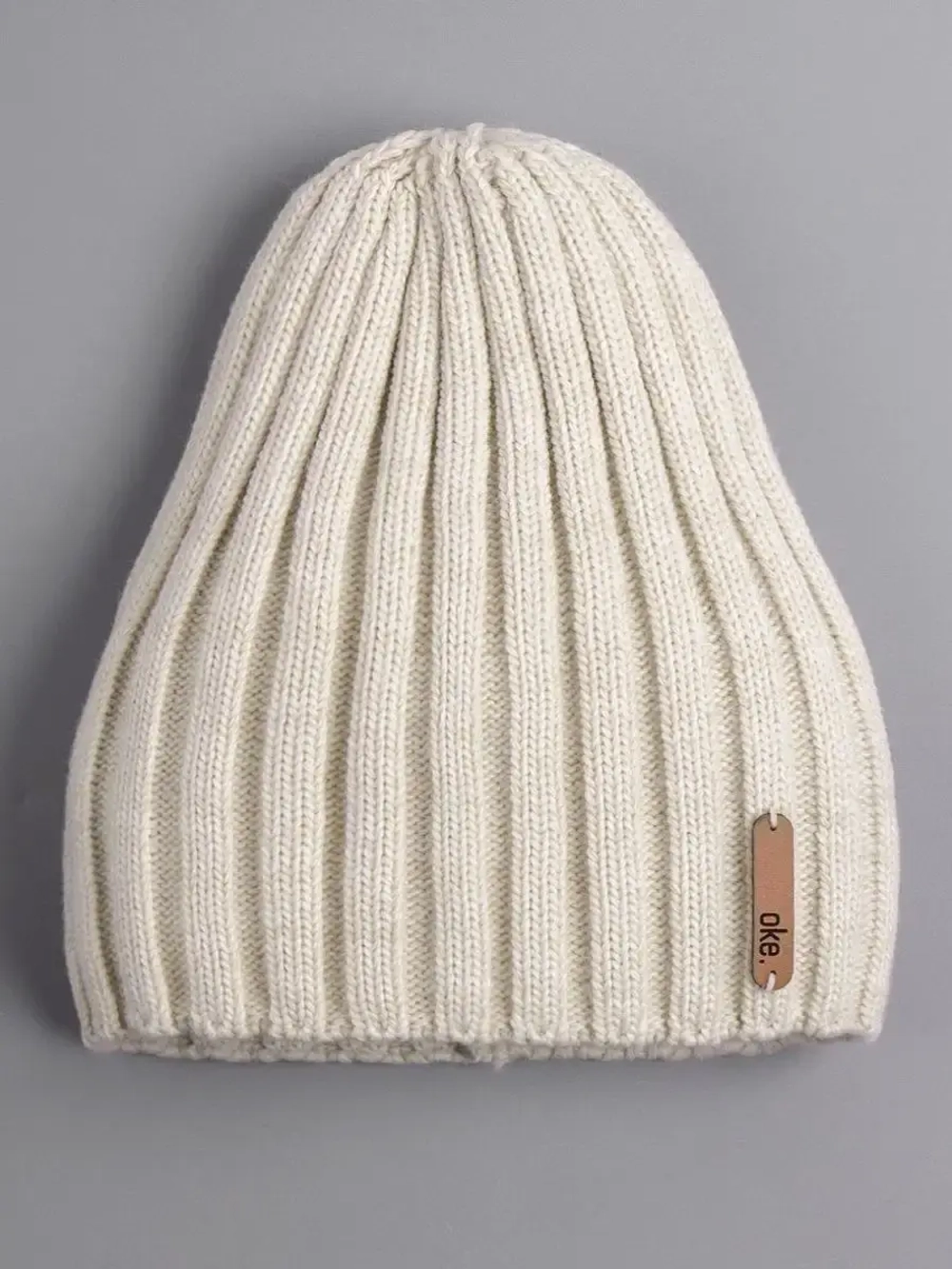 Шапка вязаная демисезонная тыковка