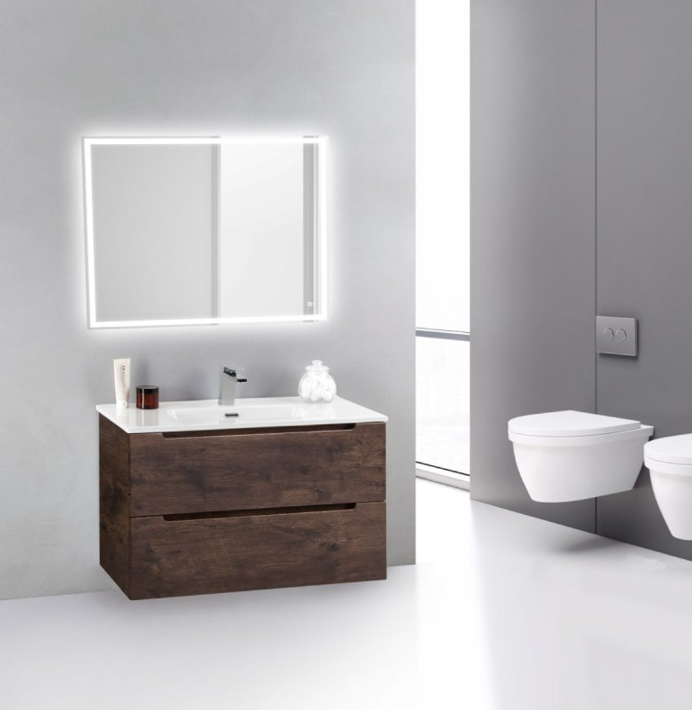 Тумба подвесная с раковиной BelBagno ETNA39-800/390-2C-SO-RW-P+BB800/390ETL