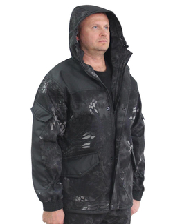 Костюм Горка-Demi тк.Polarfleece рип-стоп цв.Питон чёрный