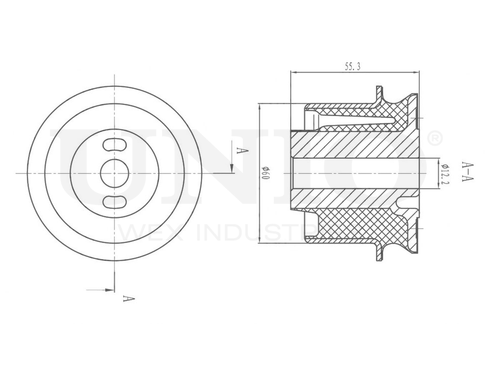 Сайлентблок передний заднего продольного рычага UNIO RMP-20050