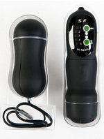 Чёрное виброяйцо с пультом ДУ