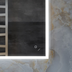 Зеркало MIXLINE "Норма" ЭКОНОМ 500*700 (ШВ) сенсорный выкл, светодиодная подсветка, универс.крепеж