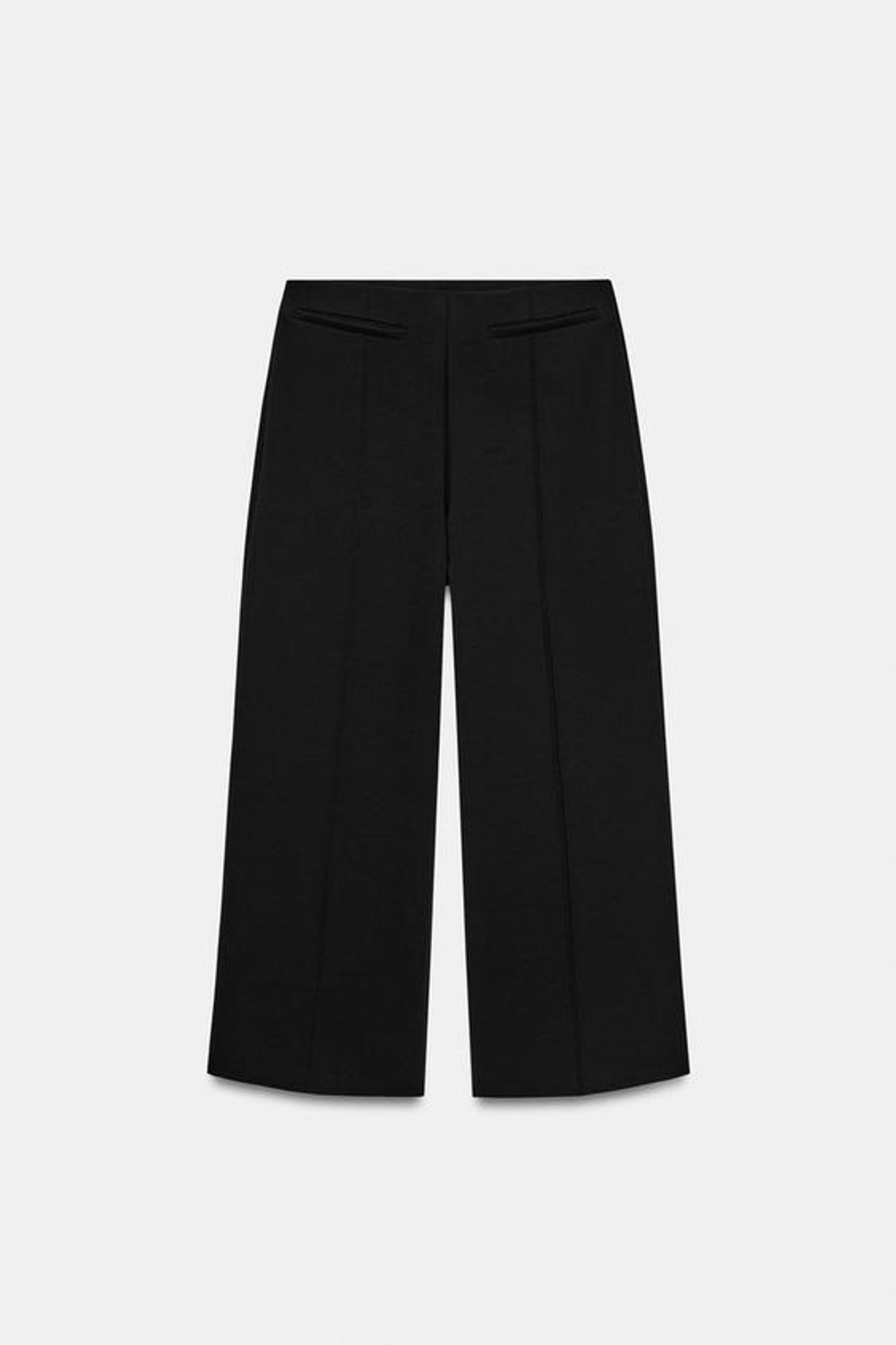 ZARA ОБЪЕМНЫЕ БРЮКИ, ЧЕРНЫЙ