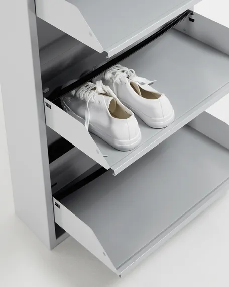 Шкаф для обуви Rox 5 полок серый