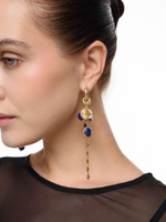 Серьги "Gess mini lazurite" Gold