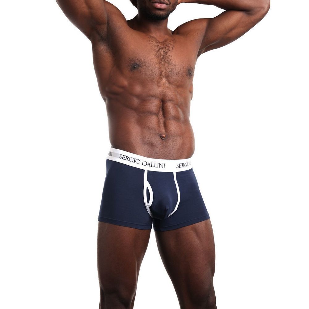 Мужские трусы боксеры темно-синие Sergio Dallini SD2941-4
