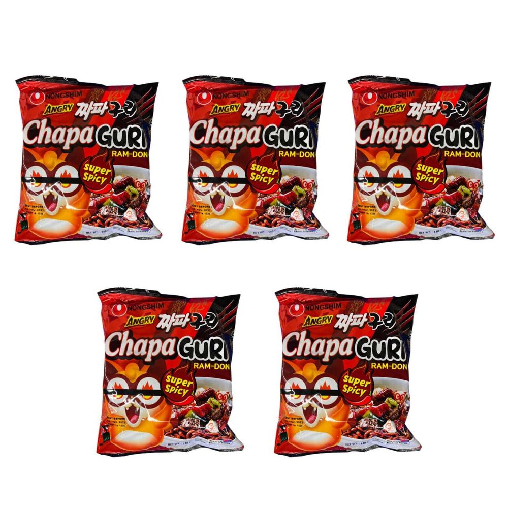 Лапша Nongshim Chapaguri Super Spicy Мясной соус 140 г 5 шт