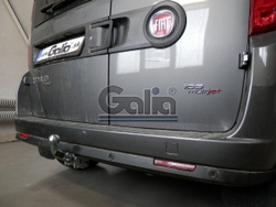 Фаркоп оцинкованный Galia F111A для FIAT Doblo 2010-, Opel Combo 2012-(паспорт и сертификат в комплекте)(без электрики)