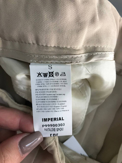 Брюки Imperial приятного оттенка, маркировка S, визуально 44 размер