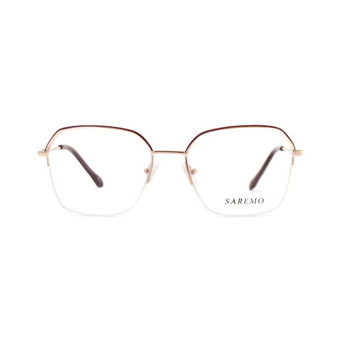 Оправа многогранник SAREMO 22008 С3 бордовая с золотом