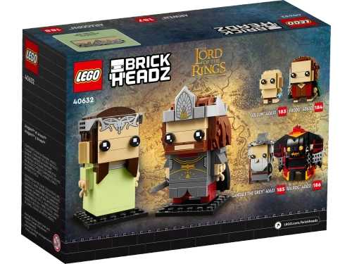 Конструктор LEGO BrickHeadz 40632 Властелин колец: Арагорн и Арвен
