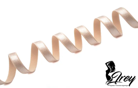 126 740/10 ОПТ Бретель глянец Lauma Fabrics, 10 мм, телесный 126