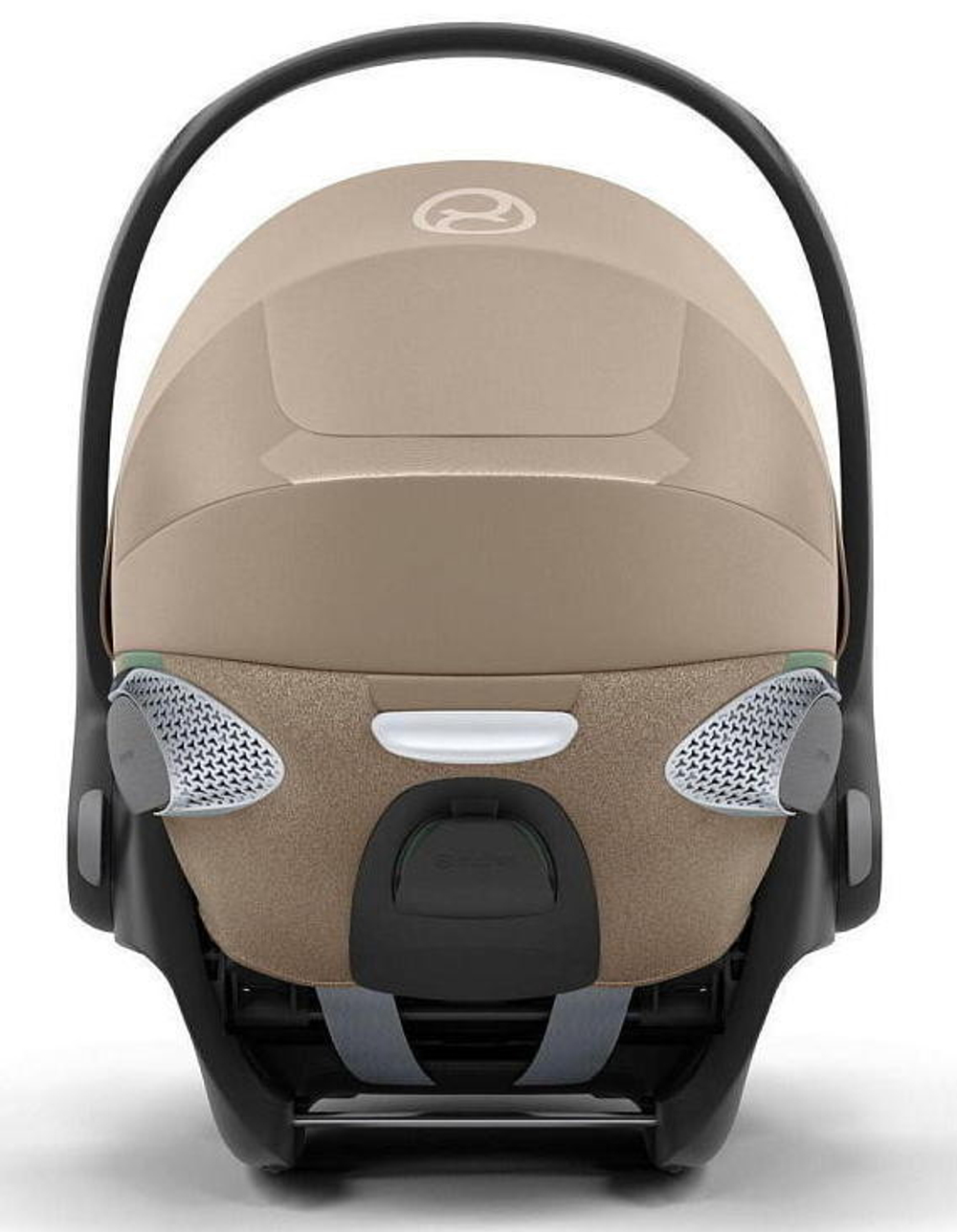 Коляска Cybex Coya Rosegold Frame Cloud T i-Size Cozy Beige Plus Mirage Grey с дождевиком и бампером