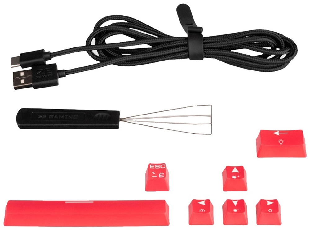 Клавиатура 2E Gaming KG380 Red switch черный