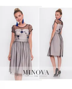 Платье 2101-молочный Minova