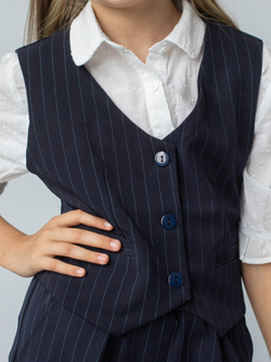 жилет школьный в полоску