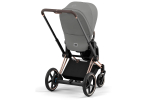 Коляска 2 в 1 Cybex Priam IV Mirage Grey, шасси Rose Gold