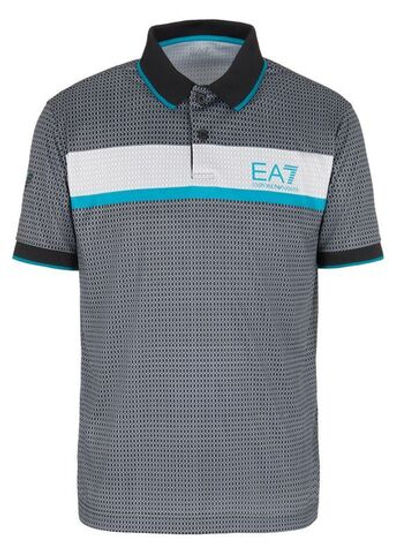 Теннисное поло EA7 Man Jersey Polo Shirt - Black