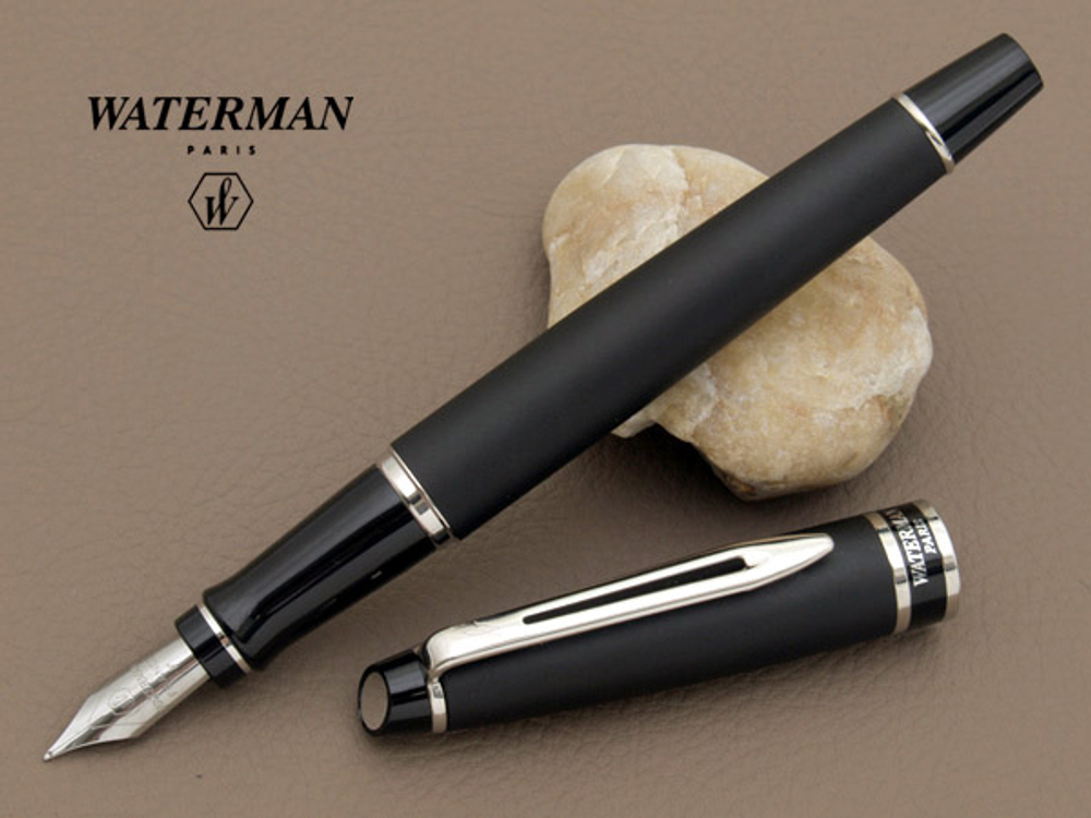 Перьевая ручка Waterman Expert 3, цвет: Matte Black CT, перо: F/M