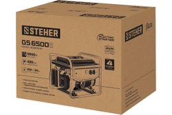 Бензиновый генератор STEHER с электростартером GS-6500Е