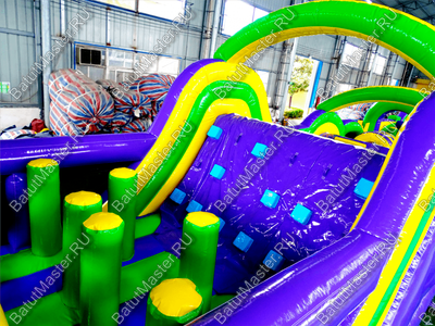 Надувной батут "Длинная полоса препятствий" 29*4*5 м