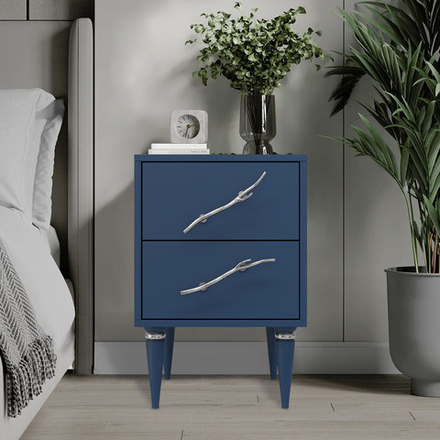 Тумба Арт Колор matte Классик Сильвер Королевский синий матовый