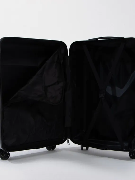 Чемодан маленький 24" кодовый замок, цвет серебряный