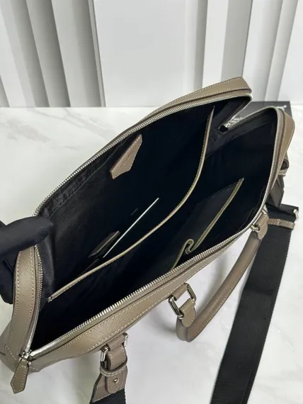 Портфель для документов MONTBLANC Sartorial бежевая